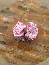 Load image into Gallery viewer, Printed 7.5 inch bedazzled hair bows