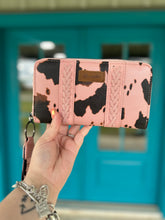 Load image into Gallery viewer, Cow Print Large Wrangler Wallet (4 color options)
