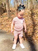 Load image into Gallery viewer, Checkered Mama's Girl Bamboo Short Set (FINAL SALE)
