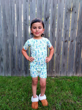 Load image into Gallery viewer, Wild West Cowboy Ribbed Bamboo Short Set