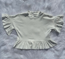 Load image into Gallery viewer, White Ruffled Top