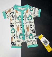 Load image into Gallery viewer, Yeehaw Bamboo Shortie Romper (FINAL SALE)