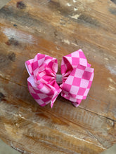 Load image into Gallery viewer, Printed 7.5 inch bedazzled hair bows
