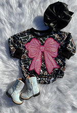Load image into Gallery viewer, Pink Bow Bubble Romper (3 options)