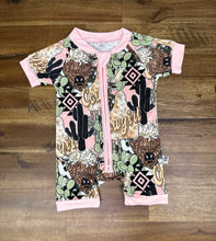 Load image into Gallery viewer, Cowgirl Bamboo Shortie Romper (FINAL SALE)