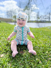 Load image into Gallery viewer, Checkered Mama's Boy Bamboo Shortie Romper (FINAL SALE)