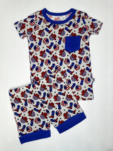 Load image into Gallery viewer, Party In The USA Bamboo Sleep Short Set (FINAL SALE)