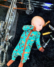 Load image into Gallery viewer, TEAL Bella-Breez Hunting Club Bamboo Sleeper READ DESCRIPTION (FINAL SALE)