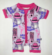 Load image into Gallery viewer, Let’s Go Girls Bamboo Shortie Romper (FINAL SALE)