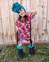 Load image into Gallery viewer, Stormi/Black Sparkle With Fringe Tanner Mark Boots