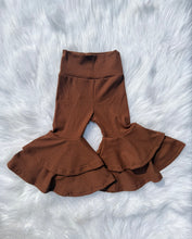 Load image into Gallery viewer, Chocolate Brown Double Bell Bottoms