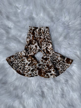 Load image into Gallery viewer, Brown cow double bell bottoms
