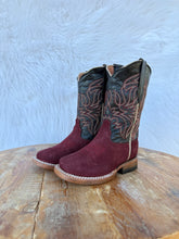 Load image into Gallery viewer, Burgundy Suede Tanner Mark Boots