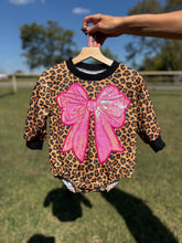 Load image into Gallery viewer, Pink Bow Bubble Romper (3 options)