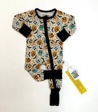 Load image into Gallery viewer, Bat To The Bone Bamboo Sleeper (FINAL SALE) SIZES NB, 3/6M, 6/12M