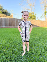 Load image into Gallery viewer, Game Day Bamboo Shortie Romper (FINAL SALE)