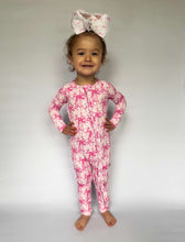 Load image into Gallery viewer, Blooming Bows Ruffled Bamboo Sleeper