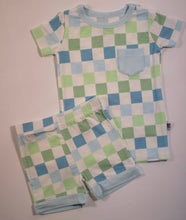 Load image into Gallery viewer, Ocean Checks Bamboo Short Set (FINAL SALE)