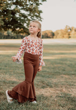 Load image into Gallery viewer, Chocolate Brown Double Bell Bottoms