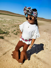 Load image into Gallery viewer, Chocolate Brown Double Bell Bottoms