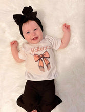 Load image into Gallery viewer, Custom Bow Name T-Shirts & Onesies