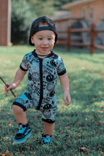 Load image into Gallery viewer, Happy New Year Bamboo Shortie Romper (FINAL SALE)