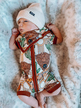 Load image into Gallery viewer, Cowboy Bamboo Shortie Romper (FINAL SALE)