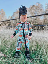 Load image into Gallery viewer, Cow Print is the New Black Bamboo Sleeper (FINAL SALE)