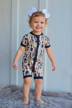 Load image into Gallery viewer, Western Easter Bamboo Shortie Romper (FINAL SALE)