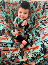 Load image into Gallery viewer, Cow Print is the New Black Bamboo Sleeper (FINAL SALE)