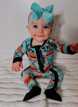 Load image into Gallery viewer, Cow Print is the New Black Bamboo Sleeper (FINAL SALE)