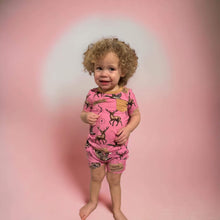 Load image into Gallery viewer, Pink Hunting Bamboo Short Set