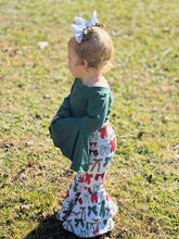 Load image into Gallery viewer, Coquette Christmas Double Bell Bottoms