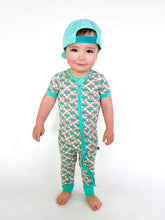 Load image into Gallery viewer, Checkered Mama's Boy Short Sleeve Bamboo Sleeper (FINAL SALE)