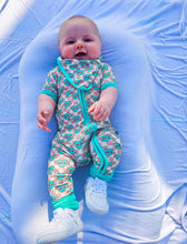 Load image into Gallery viewer, Checkered Mama's Boy Short Sleeve Bamboo Sleeper (FINAL SALE)