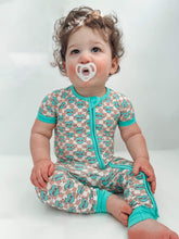 Load image into Gallery viewer, Checkered Mama's Boy Short Sleeve Bamboo Sleeper (FINAL SALE)