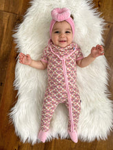 Load image into Gallery viewer, Checkered Mama's Girl Short Sleeve Bamboo Sleeper (FINAL SALE)