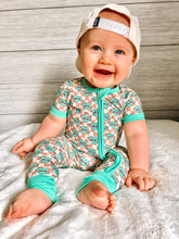Load image into Gallery viewer, Checkered Mama's Boy Short Sleeve Bamboo Sleeper (FINAL SALE)