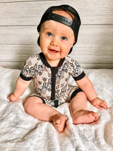 Load image into Gallery viewer, Daddy's Little Cowboy Bamboo Shortie Romper (FINAL SALE)