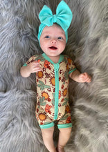 Load image into Gallery viewer, Wild West Bamboo Shortie Romper (FINAL SALE)
