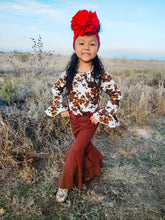 Load image into Gallery viewer, Chocolate Brown Double Bell Bottoms