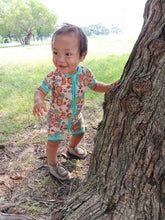 Load image into Gallery viewer, Wild West Bamboo Shortie Romper (FINAL SALE)