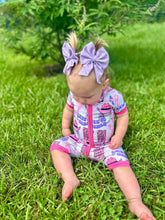 Load image into Gallery viewer, Let’s Go Girls Bamboo Shortie Romper (FINAL SALE)