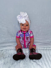 Load image into Gallery viewer, Let’s Go Girls Bamboo Shortie Romper (FINAL SALE)