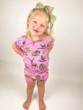 Load image into Gallery viewer, Pink Hunting Bamboo Short Set