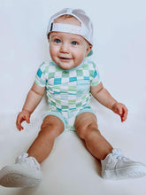 Load image into Gallery viewer, Ocean Checks Bamboo Short Set (FINAL SALE)