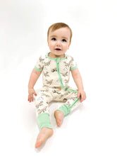 Load image into Gallery viewer, Airplane Bamboo Short Sleeve Sleeper (FINAL SALE)