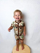Load image into Gallery viewer, Cowboy Bamboo Shortie Romper (FINAL SALE)