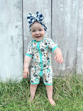 Load image into Gallery viewer, Yeehaw Bamboo Shortie Romper (FINAL SALE)