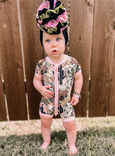 Load image into Gallery viewer, Cowgirl Bamboo Shortie Romper (FINAL SALE)